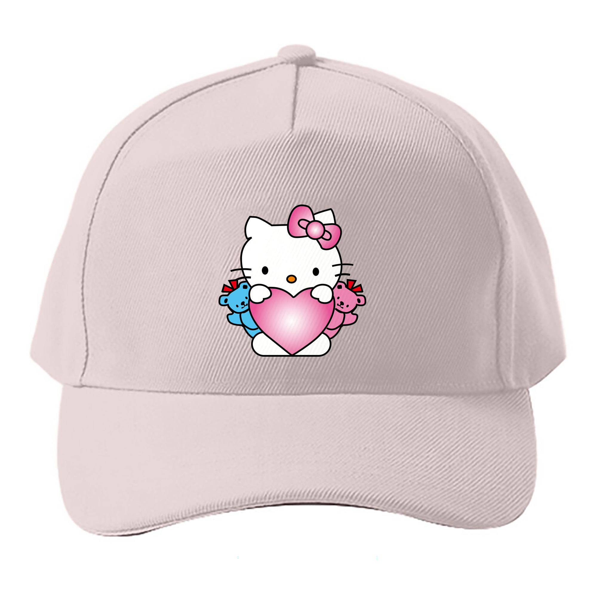 （画像用） Hello Kitty ハローキティ ベースボールキャップ 綿100％ 男女兼用 帽子 スポーツ